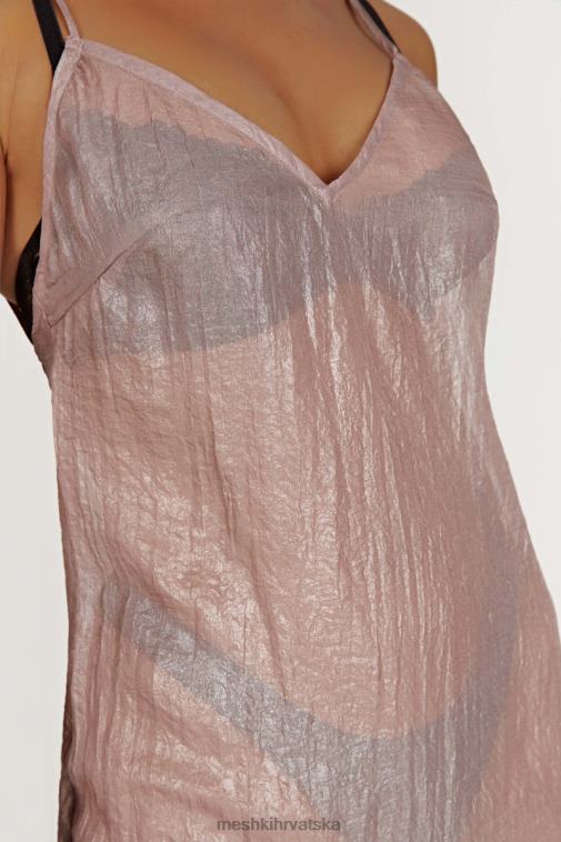 Meshki Phoebe prozirna maksi haljina s preljevima XH4NH572 odjeća tupe