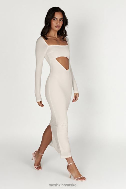Meshki ashleigh izrezana bandeau maksi haljina XH4NH549 odjeća kost