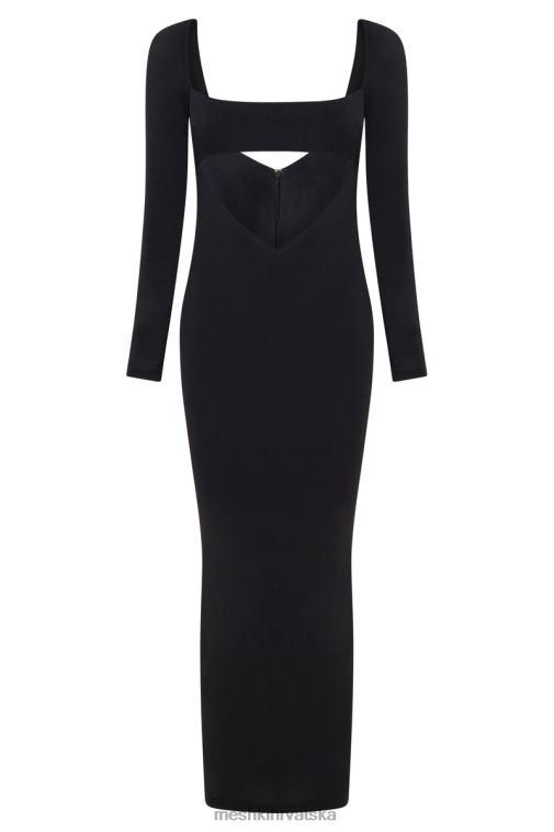 Meshki ashleigh izrezana bandeau maksi haljina XH4NH695 odjeća crno
