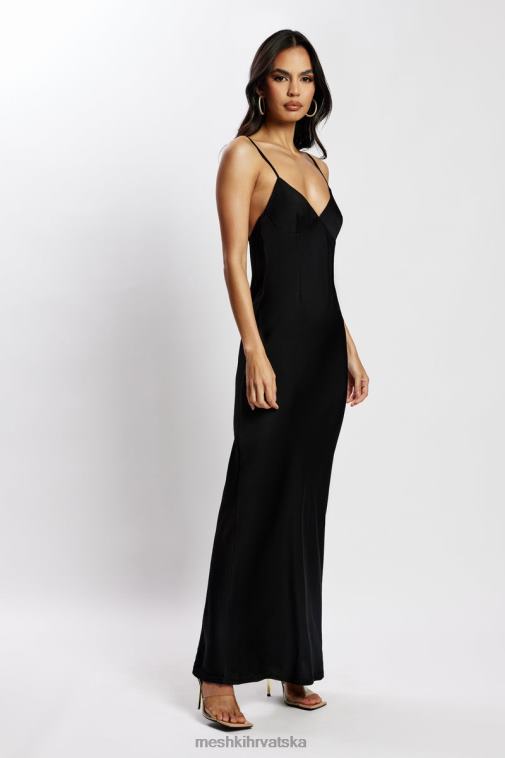 Meshki baily satenska maksi haljina XH4NH555 odjeća crno