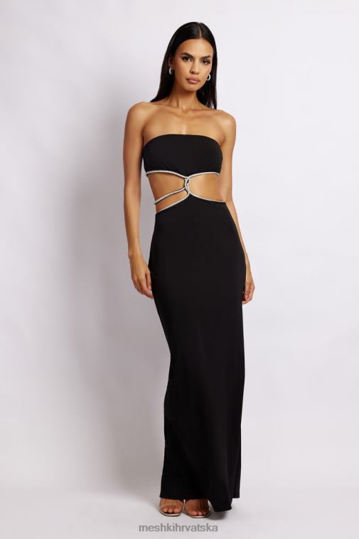 Meshki billie maxi haljina bez naramenica XH4NH475 odjeća crno