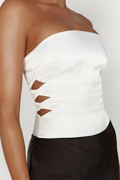 Meshki brooklynska dvobojna maksi haljina bez naramenica XH4NH458 odjeća crno