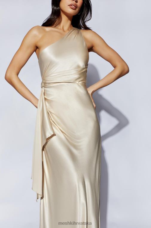 Meshki calliope maxi haljina na jedno rame XH4NH206 odjeća šampanjac