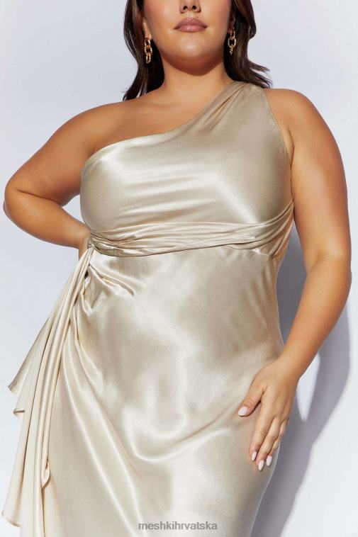 Meshki calliope maxi haljina na jedno rame XH4NH206 odjeća šampanjac