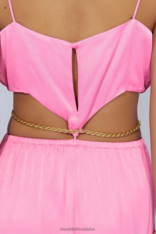 Meshki colette maxi haljina s lancem XH4NH597 odjeća žvakaća guma ružičasta