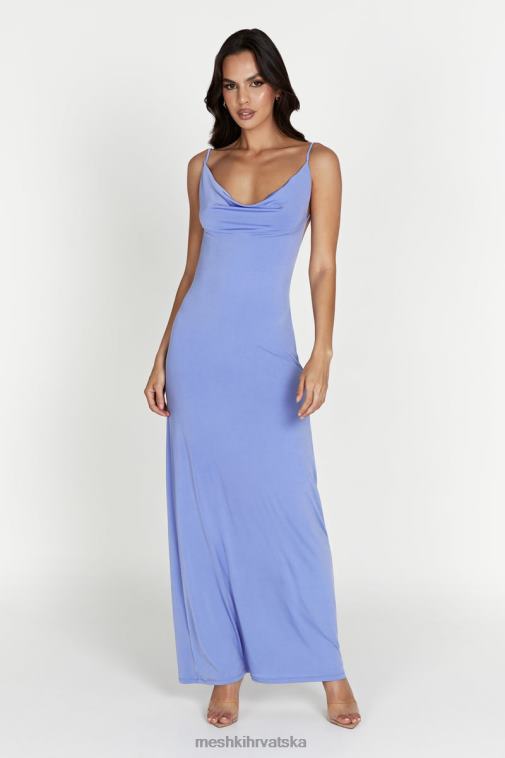 Meshki darcy cowl maxi haljina s niskim leđima XH4NH589 odjeća lavanda
