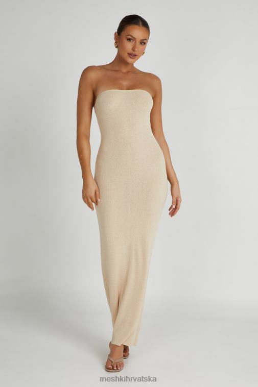 Meshki emmy pletena maksi haljina bez naramenica XH4NH155 odjeća pšenica