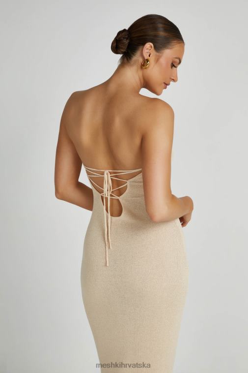 Meshki emmy pletena maksi haljina bez naramenica XH4NH155 odjeća pšenica
