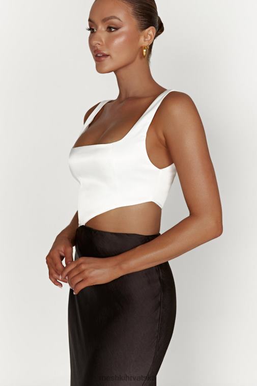 Meshki gianna dvobojna razrezana maksi haljina XH4NH415 odjeća crno