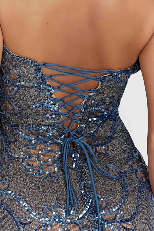 Meshki harriet maxi haljina sa šljokicama XH4NH446 odjeća plava