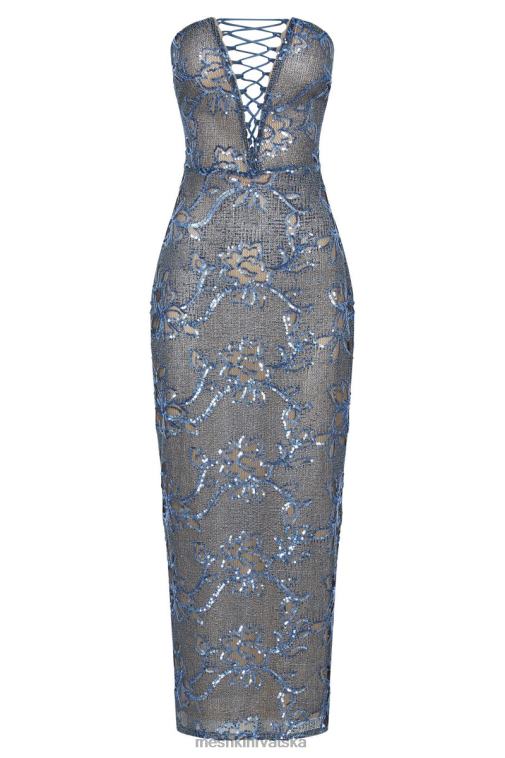 Meshki harriet maxi haljina sa šljokicama XH4NH446 odjeća plava