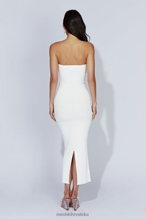 Meshki imani pletena maksi haljina bez naramenica XH4NH632 odjeća bijela