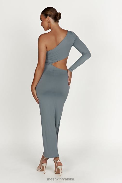 Meshki joyce maksi haljina od recikliranog najlona XH4NH309 odjeća svijetli ugljen