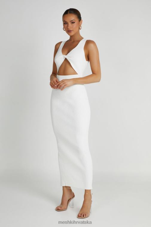 Meshki kaesha pletena maksi haljina XH4NH227 odjeća bijela