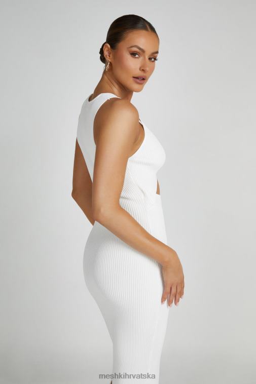 Meshki kaesha pletena maksi haljina XH4NH227 odjeća bijela