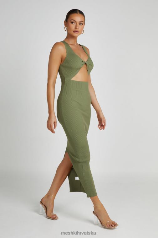 Meshki kaesha pletena maksi haljina XH4NH241 odjeća maslina