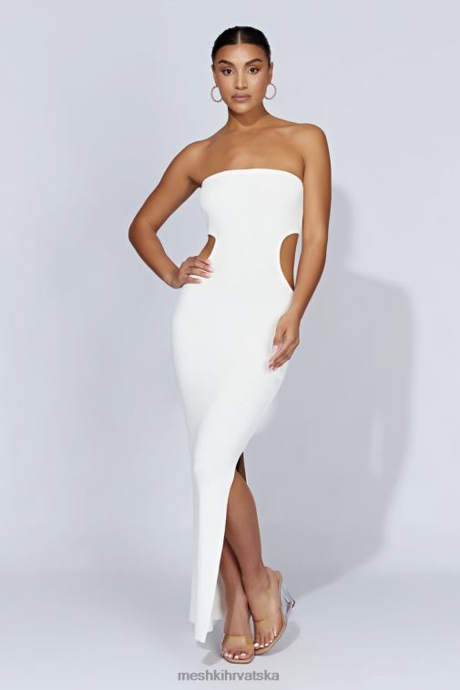 Meshki kori pletena bandeau maksi haljina XH4NH668 odjeća bijela