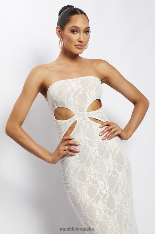 Meshki krista izrezana bandeau maxi haljina XH4NH713 odjeća gola