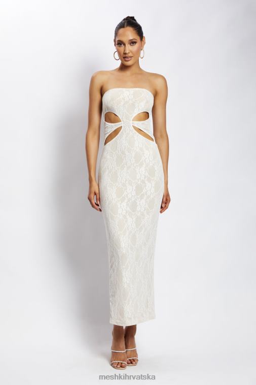 Meshki krista izrezana bandeau maxi haljina XH4NH713 odjeća gola