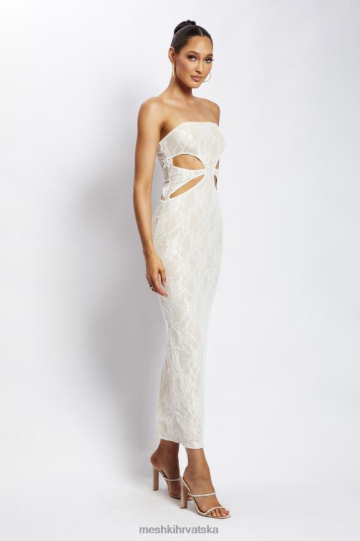 Meshki krista izrezana bandeau maxi haljina XH4NH713 odjeća gola