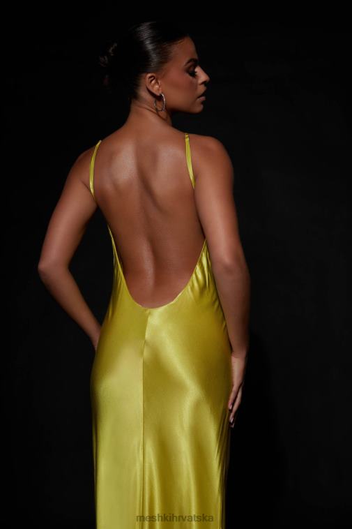 Meshki lucia satenska izrezana maksi haljina XH4NH530 odjeća šartrez