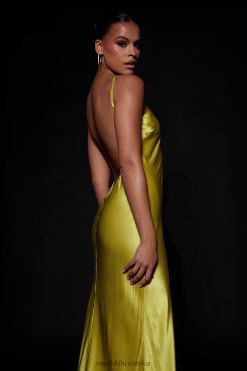 Meshki lucia satenska izrezana maksi haljina XH4NH530 odjeća šartrez