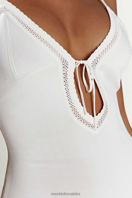 Meshki maia pointelle pletena maksi haljina XH4NH317 odjeća bijela