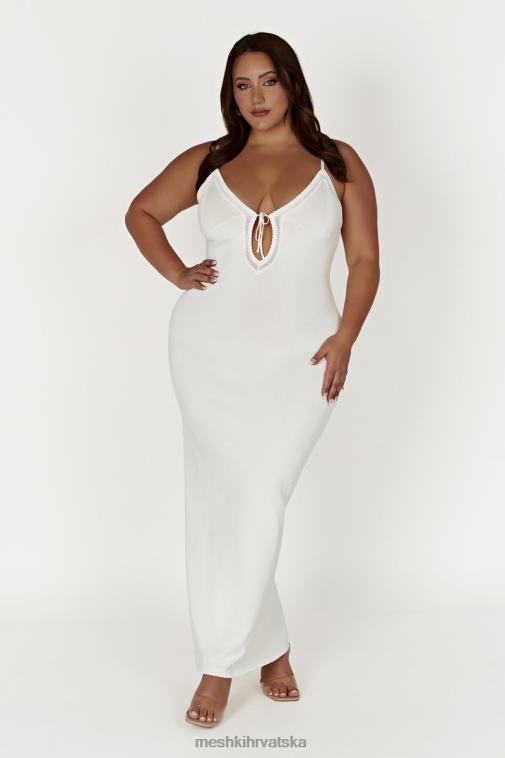 Meshki maia pointelle pletena maksi haljina XH4NH317 odjeća bijela