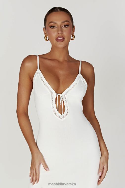 Meshki maia pointelle pletena maksi haljina XH4NH317 odjeća bijela