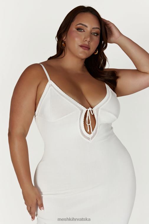 Meshki maia pointelle pletena maksi haljina XH4NH317 odjeća bijela