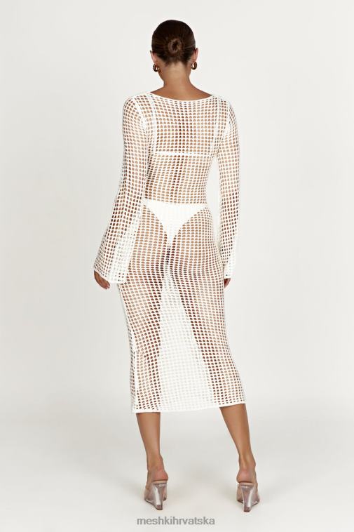 Meshki murphy heklana maksi haljina dugih rukava XH4NH500 odjeća bijela