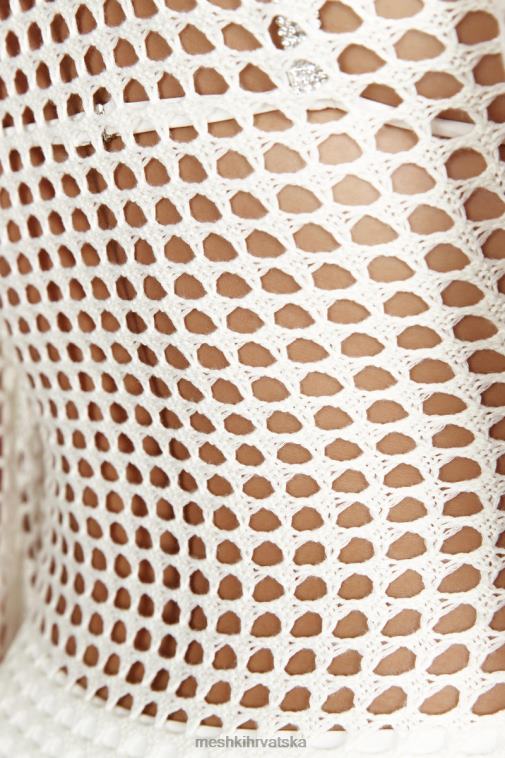 Meshki murphy heklana maksi haljina dugih rukava XH4NH500 odjeća bijela