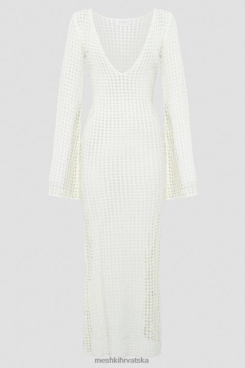 Meshki murphy heklana maksi haljina dugih rukava XH4NH500 odjeća bijela