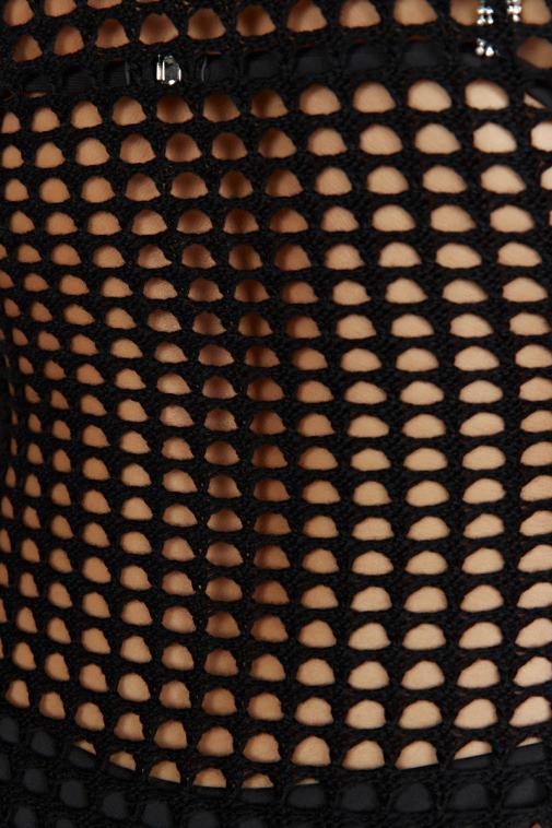 Meshki murphy heklana maksi haljina dugih rukava XH4NH740 odjeća crno