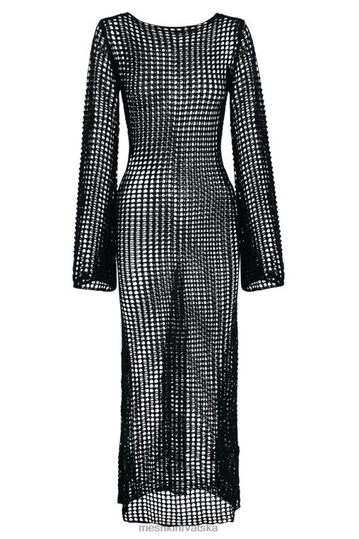 Meshki murphy heklana maksi haljina dugih rukava XH4NH740 odjeća crno