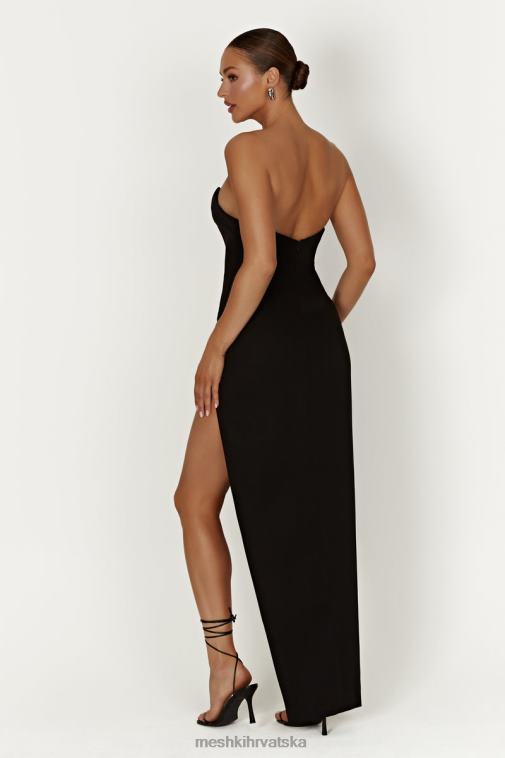Meshki natasha maksi haljina sa korzetom na špic XH4NH269 odjeća crno