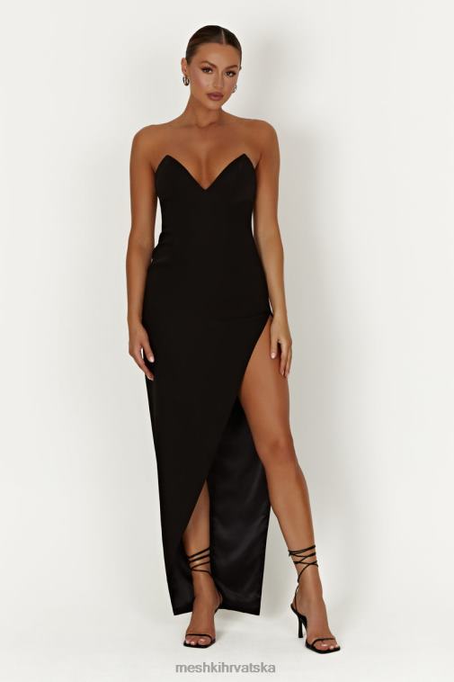 Meshki natasha maksi haljina sa korzetom na špic XH4NH269 odjeća crno