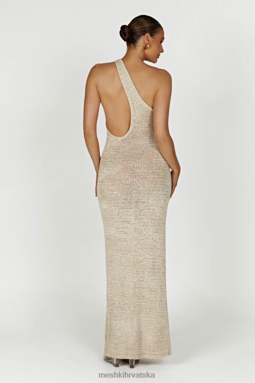 Meshki paisley pletena maksi haljina na jedno rame XH4NH459 odjeća pšenica