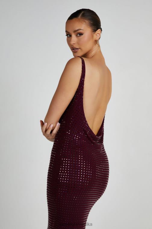 Meshki pam četvrtasta dijamantna maksi haljina XH4NH128 odjeća bobica