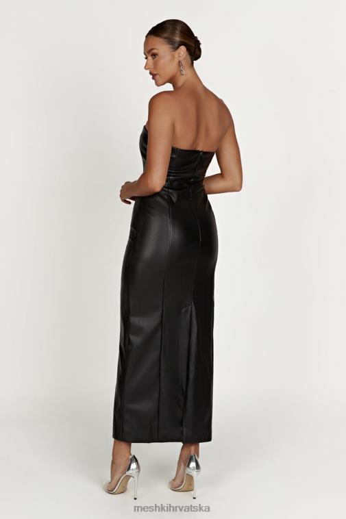 Meshki roberta pu maxi haljina XH4NH434 odjeća crno