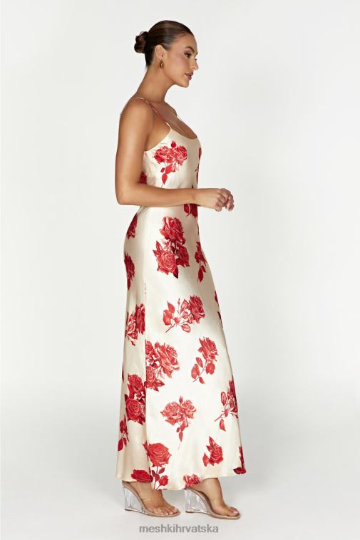 Meshki rosalie satenska maksi haljina XH4NH217 odjeća otisak ruža