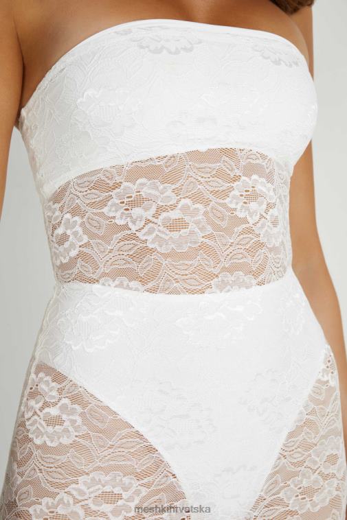 Meshki sasha maksi haljina bez naramenica XH4NH295 odjeća bijela