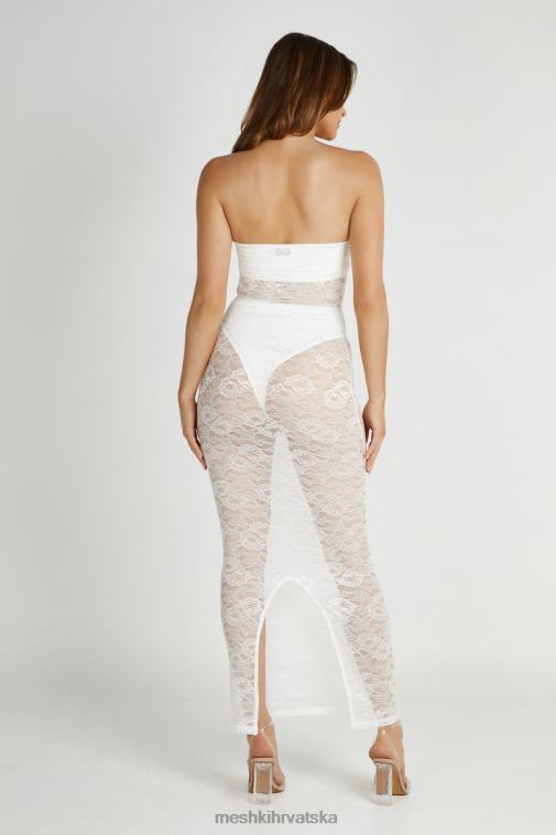 Meshki sasha maksi haljina bez naramenica XH4NH295 odjeća bijela