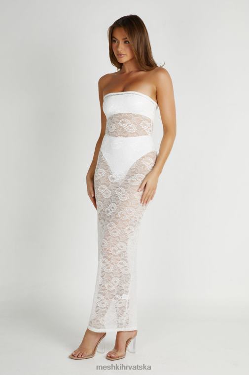 Meshki sasha maksi haljina bez naramenica XH4NH295 odjeća bijela