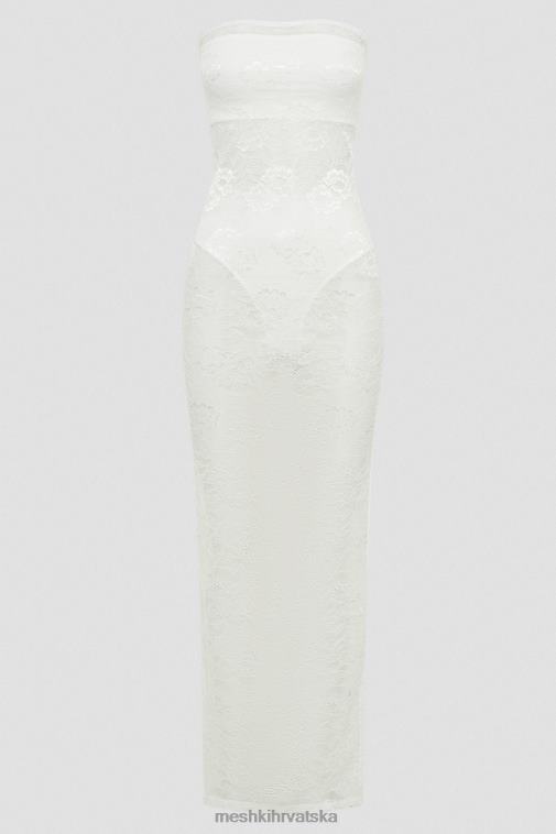 Meshki sasha maksi haljina bez naramenica XH4NH295 odjeća bijela