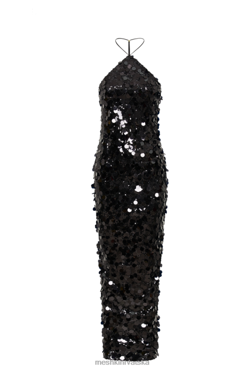 Meshki travnja maxi haljina sa šljokicama XH4NH84 odjeća crno