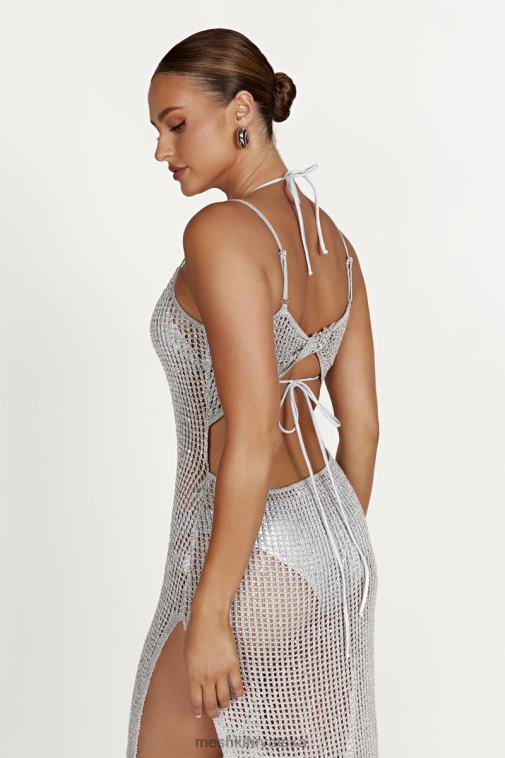 Meshki zelda heklana maksi haljina sa šljokicama XH4NH502 odjeća srebro