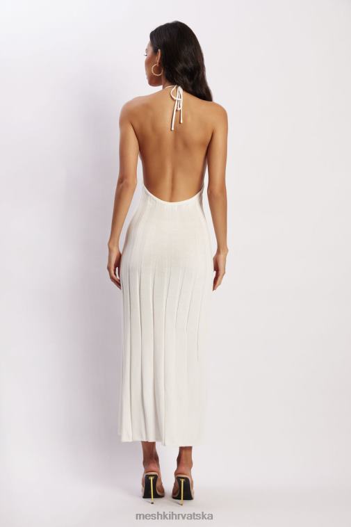 Meshki adrienne midi haljina s halterima XH4NH176 odjeća bijela
