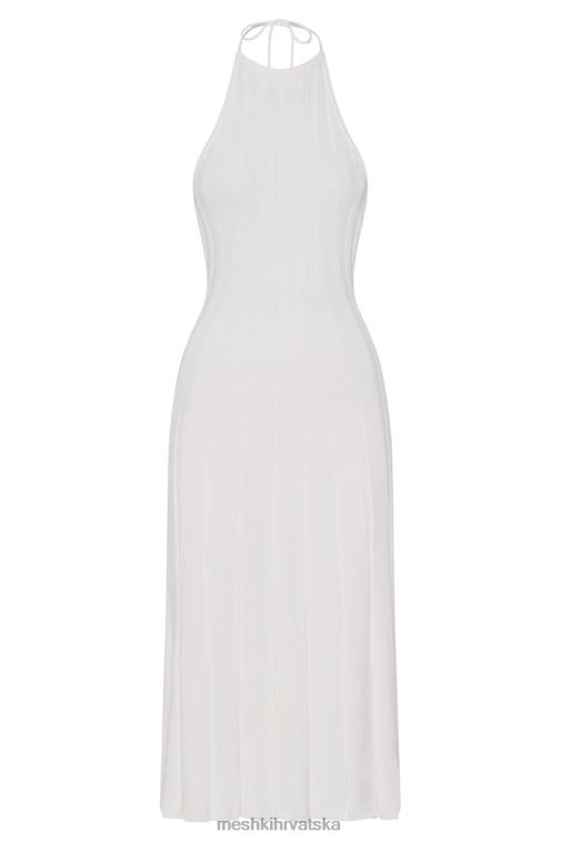 Meshki adrienne midi haljina s halterima XH4NH176 odjeća bijela