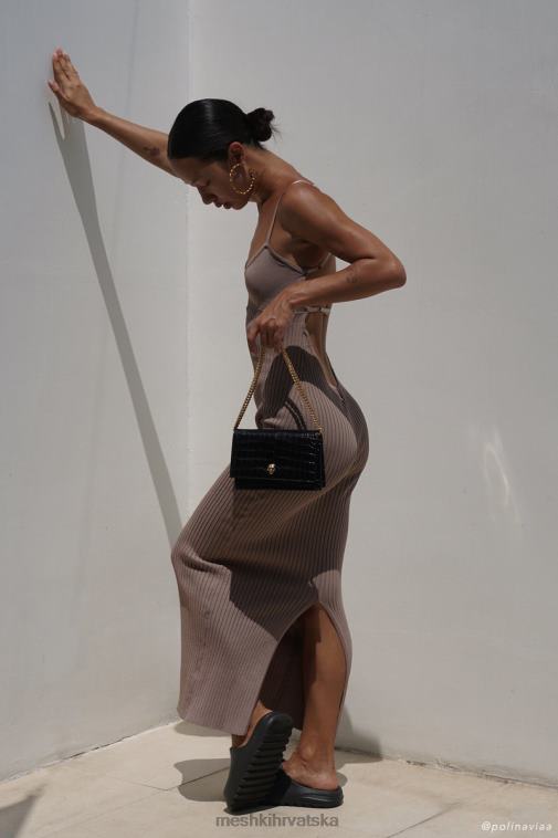 Meshki avalon midi haljina bez leđa XH4NH350 odjeća tupe